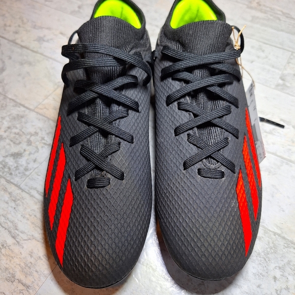 ADIDAS KIDS X SPEEDPORTAL.3 FG BLACK/SOLAR RED - Size 5 - Picture 3 of 8